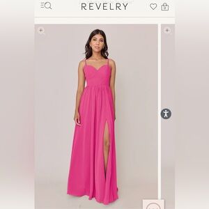 Elegant Pink Evening Gown